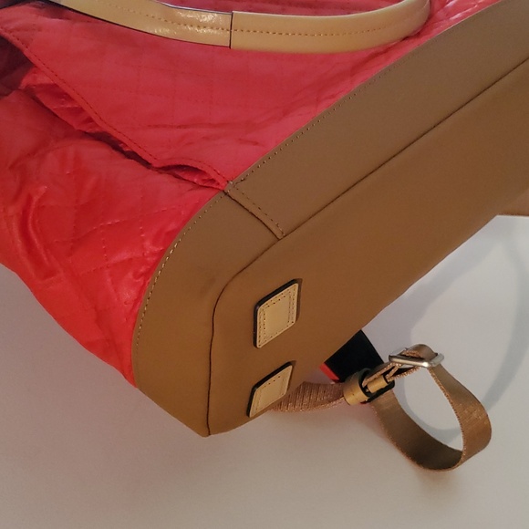 Tumi Manitoga Quilted Drawstring Backpack in Blood Orange main image 4